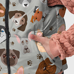 Детский жилет Dog pattern color, цвет: 3D-светло-серый — фото 2