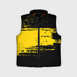Детский жилет Желтое граффити, цвет: 3D-красный