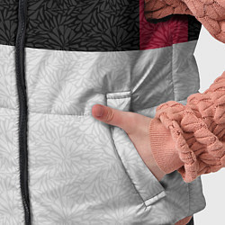 Детский жилет Комбинированный серо красный узор с надписью Росси, цвет: 3D-черный — фото 2