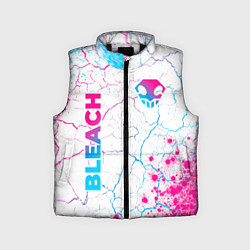 Детский жилет Bleach neon gradient style: надпись, символ, цвет: 3D-черный