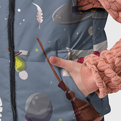 Детский жилет Паттерн с магическими принадлежностями, цвет: 3D-черный — фото 2