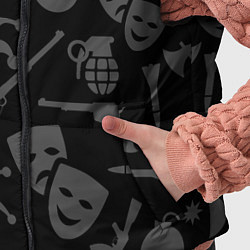 Детский жилет Маски Джокера и оружие, цвет: 3D-черный — фото 2