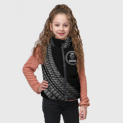 Детский жилет Saab tire tracks, цвет: 3D-черный — фото 2