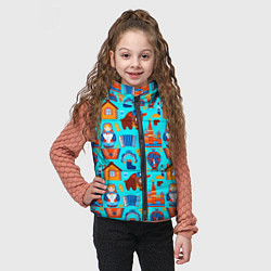 Детский жилет Народный быт России, цвет: 3D-красный — фото 2