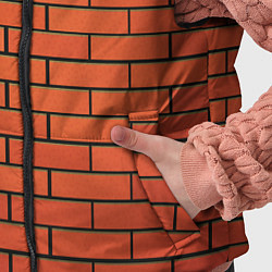 Детский жилет Кирпичная стена, цвет: 3D-светло-серый — фото 2
