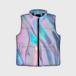 Детский жилет Атласный шёлк, цвет: 3D-черный