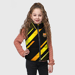 Детский жилет ФК Барселона эмблема, цвет: 3D-черный — фото 2