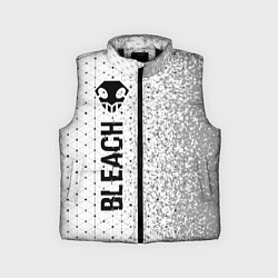 Детский жилет Bleach glitch на светлом фоне: по-вертикали, цвет: 3D-черный