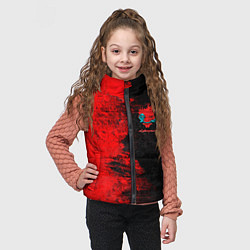 Детский жилет Cyberpunk 2077 game, цвет: 3D-светло-серый — фото 2