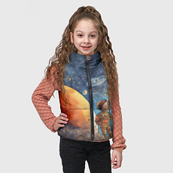Детский жилет Инопланетный пейзаж: арт нейросети, цвет: 3D-светло-серый — фото 2