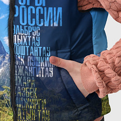 Детский жилет Перечень гор России, цвет: 3D-светло-серый — фото 2