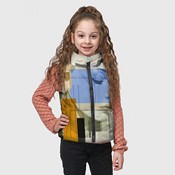 Детский жилет Незнакомка в квадрате, цвет: 3D-красный — фото 2