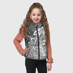 Детский жилет Текстура - White on gray, цвет: 3D-черный — фото 2