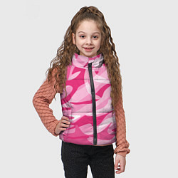 Детский жилет Камуфляж в розовом, цвет: 3D-светло-серый — фото 2