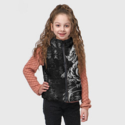 Детский жилет White dragon - grunge, цвет: 3D-светло-серый — фото 2
