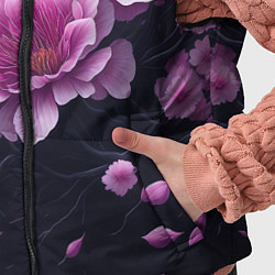 Детский жилет Ветки цветущей розовой сакуры, цвет: 3D-красный — фото 2