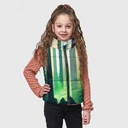 Детский жилет Прохладный лес, цвет: 3D-светло-серый — фото 2