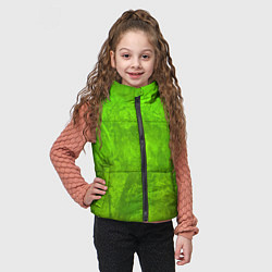 Детский жилет Зелёная фантазия, цвет: 3D-светло-серый — фото 2