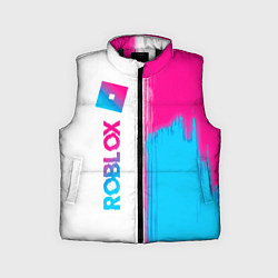 Детский жилет Roblox neon gradient style: по-вертикали