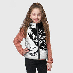 Детский жилет Smile - black and white, цвет: 3D-светло-серый — фото 2