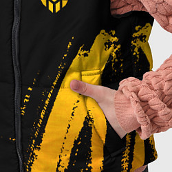 Детский жилет Bleach - gold gradient: надпись, символ, цвет: 3D-черный — фото 2
