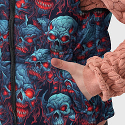 Детский жилет Monster skulls pattern, цвет: 3D-красный — фото 2