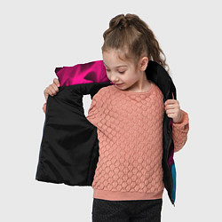 Детский жилет Stray - neon gradient: по-вертикали, цвет: 3D-черный — фото 2