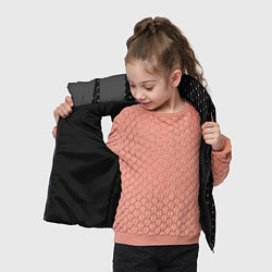 Детский жилет Code Geass glitch на темном фоне: по-вертикали, цвет: 3D-черный — фото 2