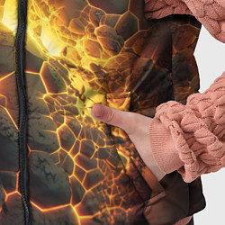 Детский жилет Разлом плит из лавы, цвет: 3D-красный — фото 2