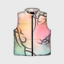Детский жилет Трайбл граффити, цвет: 3D-светло-серый