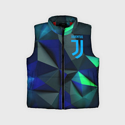 Детский жилет Juventus blue abstract logo, цвет: 3D-красный