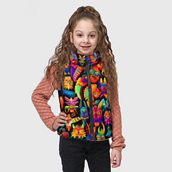 Детский жилет Мифические монстрики, цвет: 3D-светло-серый — фото 2