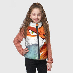Детский жилет Рыжий хитрый мультяшный кот, цвет: 3D-красный — фото 2