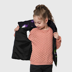 Детский жилет Кислотный енот, цвет: 3D-черный — фото 2