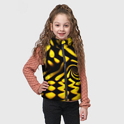 Детский жилет Желтая футболка с воронкой, цвет: 3D-светло-серый — фото 2