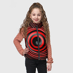 Детский жилет Красно-черный вихрь, цвет: 3D-черный — фото 2