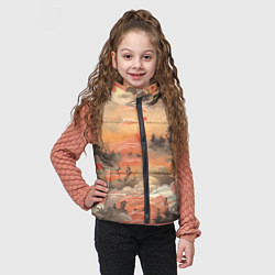 Детский жилет Japen pattern, цвет: 3D-светло-серый — фото 2
