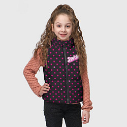 Детский жилет Барби горошек, цвет: 3D-черный — фото 2