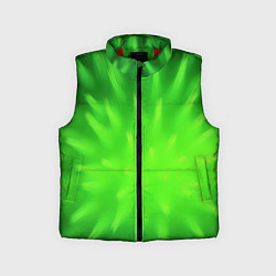 Детский жилет Зеленый взрыв, цвет: 3D-красный