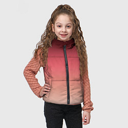 Детский жилет Градиент красно-бежевый, цвет: 3D-черный — фото 2