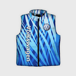Детский жилет Volkswagen - синий камуфляж
