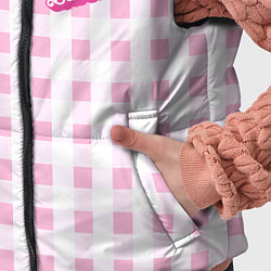 Детский жилет Barbie - розовая клетка костюма из фильма, цвет: 3D-светло-серый — фото 2