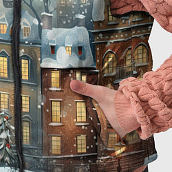 Детский жилет Новогодний городок, цвет: 3D-черный — фото 2