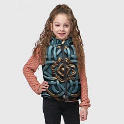 Детский жилет Симметричный орнамент в кельтской стилистике, цвет: 3D-красный — фото 2