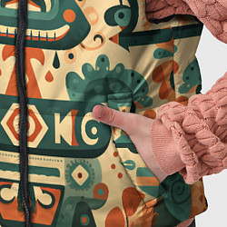 Детский жилет Абстрактный узор в мексиканском фолк-арт стиле, цвет: 3D-черный — фото 2