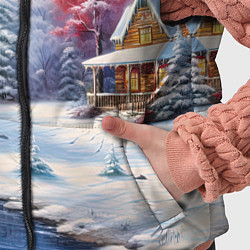 Детский жилет Сказочная метель подарков, цвет: 3D-светло-серый — фото 2