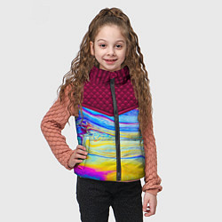 Детский жилет Разводы мыльного пузырька, цвет: 3D-светло-серый — фото 2