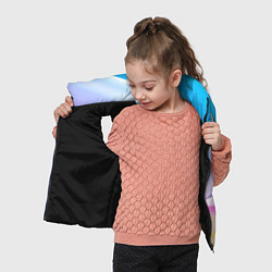 Детский жилет Нежная абстракция, цвет: 3D-черный — фото 2