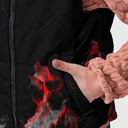 Детский жилет Дым и текстуры, цвет: 3D-черный — фото 2