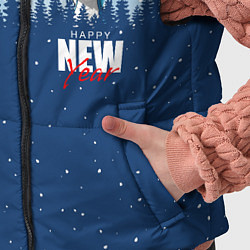 Детский жилет Дракон в зимнем лесу, цвет: 3D-красный — фото 2